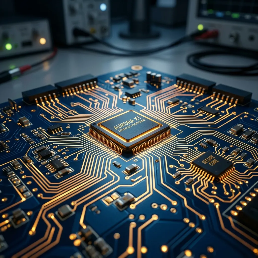 NanoFab AURORA advanced processor board in the lab